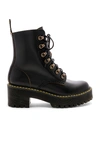 Dr. Martens Black Shriver Hi Ankle Boots In Black
