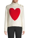 KATE SPADE Broome Street Heart Turtleneck Sweater