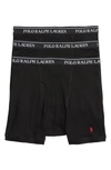 Polo Ralph Lauren 3-pack Cotton Boxer Briefs In Polo Black