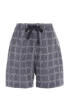 JW ANDERSON PRINTED COTTON-VOILE SHORTS,684167