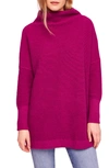Free People Ottoman Slouchy Tunic Sweater Dress In Mulberry