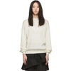 SEE BY CHLOÉ SEE BY CHLOE OFF-WHITE LACE INSERT SWEATER