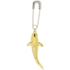 AMBUSH AMBUSH SILVER AND GOLD SHARK EARRING