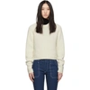 CHLOÉ CHLOE OFF-WHITE WOOL CASHMERE CHUNKY SWEATER