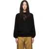 SEE BY CHLOÉ SEE BY CHLOE BLACK LACE INSERT SWEATER