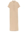 AGNONA WOOL-BLEND CRÊPE SHIRT DRESS,P00356185