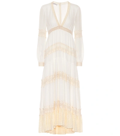 Philosophy Di Lorenzo Serafini Lace-trimmed Dress In White
