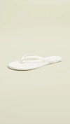 TKEES SOLIDS FLIP FLOPS NO. 1 / WHITE,TKEES20135