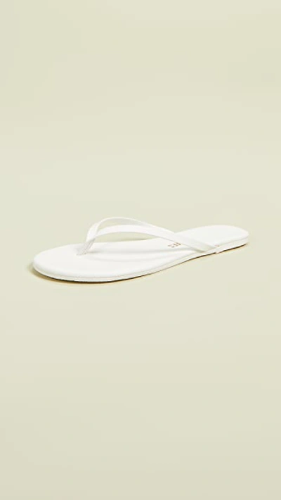TKEES SOLIDS FLIP FLOPS NO. 1 / WHITE,TKEES20135