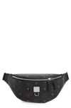 Mcm Fursten Visetos Small Belt Bag - Grey In Black