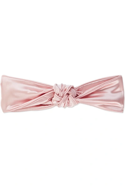 Slip Knot Silk Headband - Pastel Pink