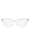 Versace 54mm Transparent Optical Glasses In Transparent