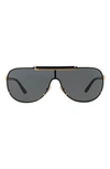 Versace 40mm Shield Sunglasses In Grey