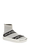 ALEXANDER WANG PIA LOGO SOCK SNEAKER,3049N0046T