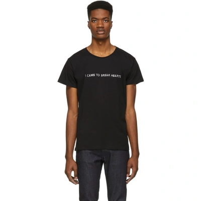 Nasaseasons Expensive & Difficult Embroidered Cotton T-shirt In Black