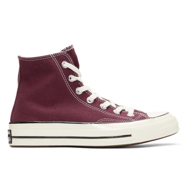 Converse Chuck Taylor All Star 70 Vintage High Top Trainer In Burgundy