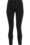 L AGENCE L'AGENCE WOMAN CHERIE CROPPED MID-RISE SKINNY JEANS BLACK,3074457345621234232
