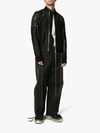 RICK OWENS RICK OWENS LEATHER EMBROIDERED DETAIL BOMBER JACKET,RU19S2771NDKLCW13173536