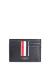 THOM BROWNE LEATHER CARD HOLDER,10792892