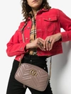 Gucci Nude Gg Marmont Quilted Leather Shoulder Bag In Neutrals