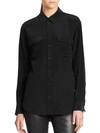 Equipment Coco Overfit Black Shirt