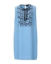 Liu •jo Short Dresses In Sky Blue