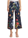 TANYA TAYLOR Evelyn Floral Wide Leg Crop Pants