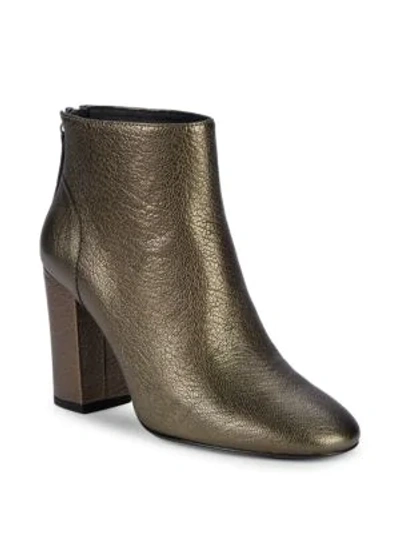 Ash Joy Ankle Boots In Stone Leather In Brown