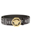 VERSACE VERSACE LOGO BRANDED BUCKLE BELT