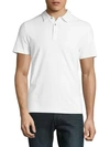 Michael Kors Cotton And Mesh Collar Polo Shirt In White