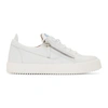 GIUSEPPE ZANOTTI GIUSEPPE ZANOTTI WHITE AND BLUE FRANKIE MAY LONDON SNEAKERS