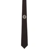ALEXANDER MCQUEEN ALEXANDER MCQUEEN 黑色丝绸徽标领带