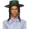 GUCCI GUCCI GREEN AND RED STRAW HAT