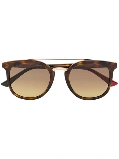 Gucci Klassische Pilotenbrille In Brown
