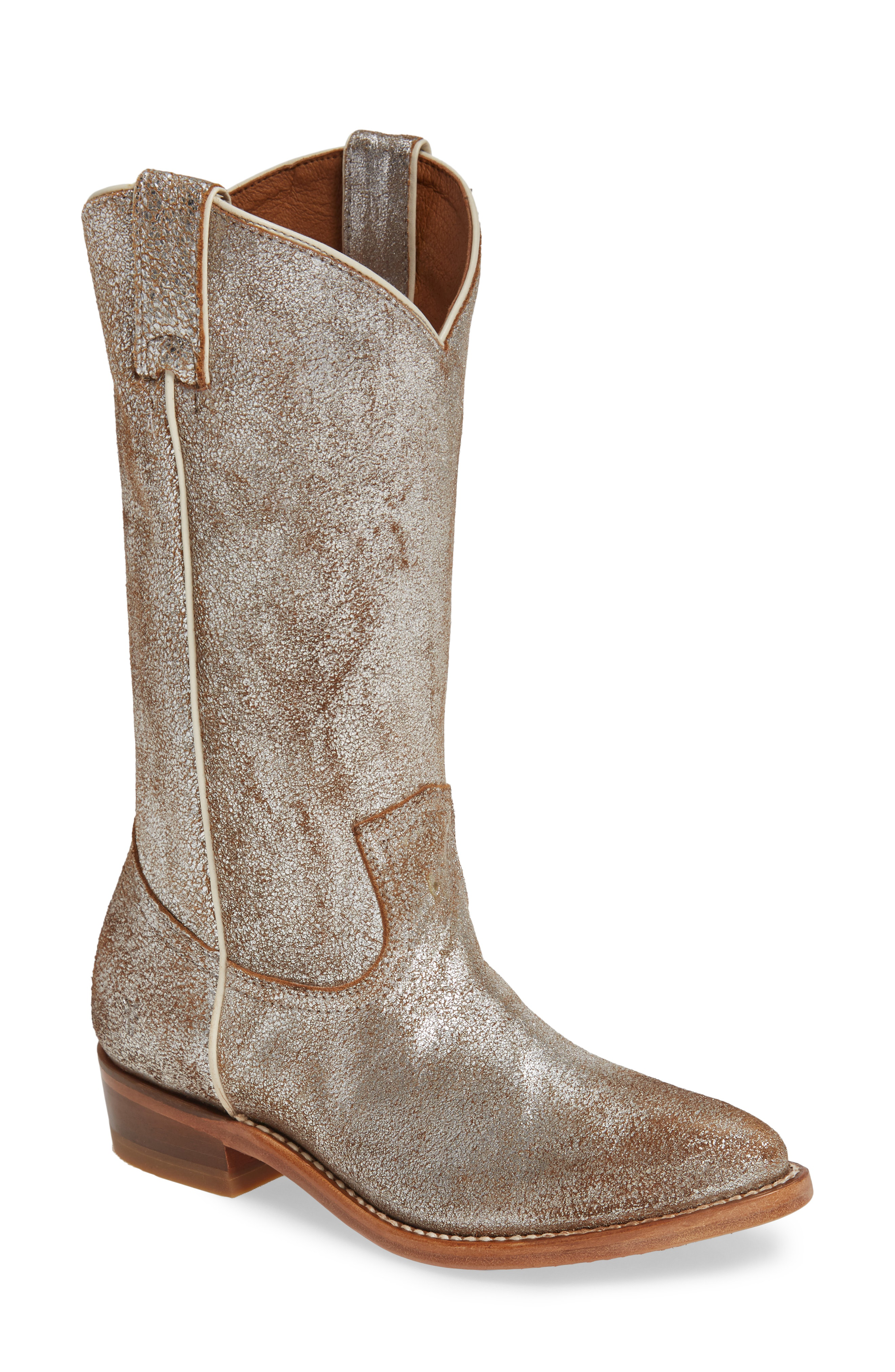 frye silver boots