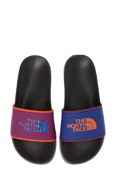 The North Face Base Camp Ii Slide Sandal In Black/ Aztec Blue Rage Print