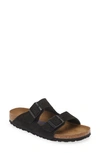 Birkenstock Arizona Soft Slide Sandal In Gold