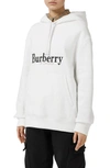 BURBERRY PELORUS ARCHIVE LOGO EMBROIDERED HOODIE,8004803