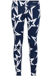 PERFECT MOMENT PERFECT MOMENT WOMAN PRINTED STRETCH LEGGINGS NAVY,3074457345620008328