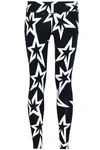 PERFECT MOMENT PERFECT MOMENT WOMAN PRINTED FRENCH TERRY LEGGINGS BLACK,3074457345620003798