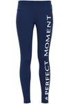PERFECT MOMENT PERFECT MOMENT WOMAN PRINTED STRETCH LEGGINGS NAVY,3074457345620011315