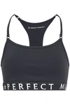 PERFECT MOMENT PERFECT MOMENT WOMAN STRETCH SPORTS BRA ANTHRACITE,3074457345620008320