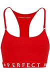 PERFECT MOMENT PERFECT MOMENT WOMAN STRETCH SPORTS BRA RED,3074457345620008801