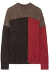 ISABEL MARANT ÉTOILE WOMAN colour-BLOCK KNITTED jumper grey,GB 6200568457379347