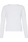 LIVE THE PROCESS LIVE THE PROCESS WOMAN RIBBED-KNIT TOP WHITE,3074457345619722658