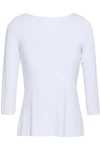 BAILEY44 BAILEY 44 WOMAN LACE-UP JERSEY TOP WHITE,3074457345619971756