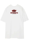 VETEMENTS VETEMENTS WOMAN PRINTED COTTON-JERSEY T-SHIRT WHITE,3074457345619882034