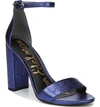Sam Edelman Yaro Ankle Strap Sandal In Royal Blue Leather