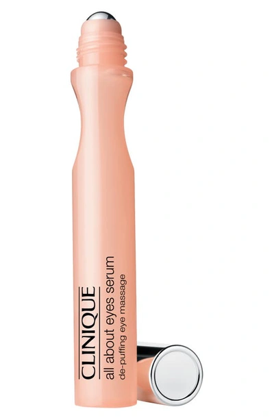 Clinique All About Eyes Serum De-puffing Eye Massage Rollerball In No Colour