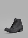 A DICIANNOVEVENTITRE A DICIANNOVEVENTITRE MEN'S BLACK LEATHER LACED-UP ANKLE BOOTS